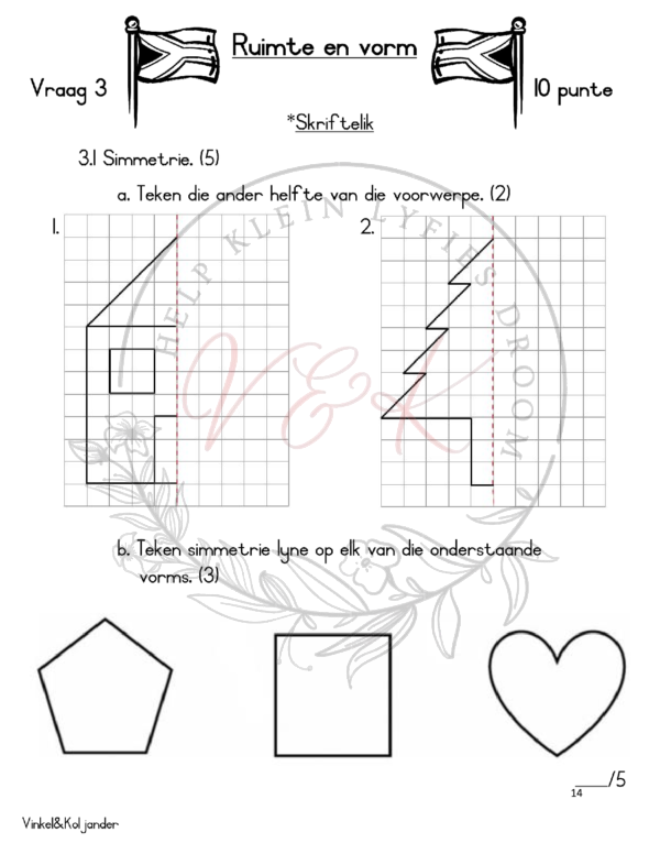 Graad 2 Wiskunde Assessering Kwartaal 4 2023 - Image 3