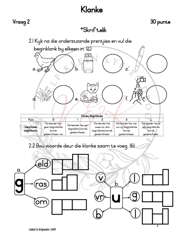 Graad 1 Afrikaans HT Assessering Kwartaal 3 2024 - Image 4