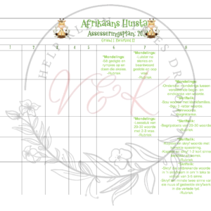 Graad 1 Assesseringsplan Kwartaal 2 2024