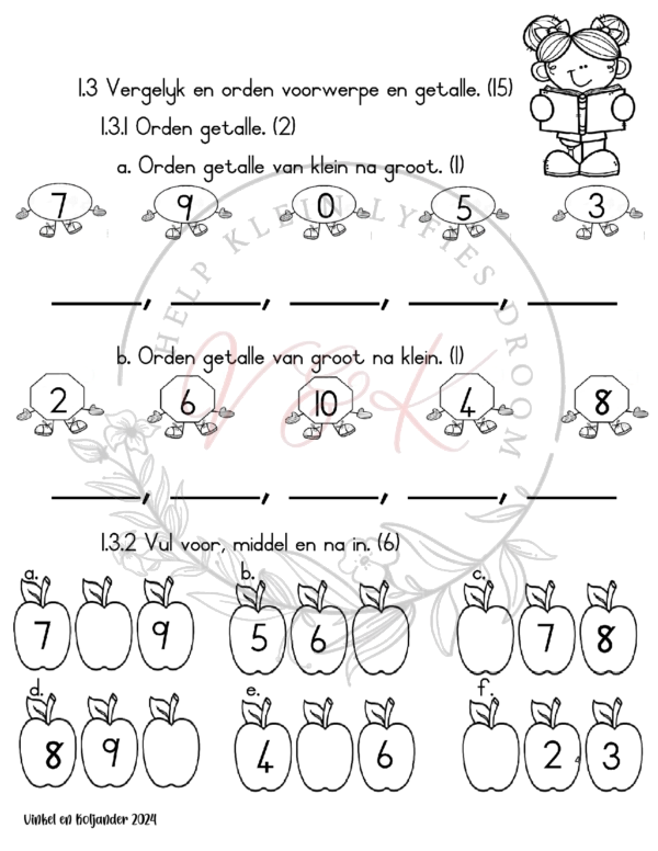 Graad 1 Wiskunde Assessering Kwartaal 2 2024 - Image 4