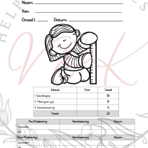 Graad 1 Wiskunde Assessering Kwartaal 3 2024
