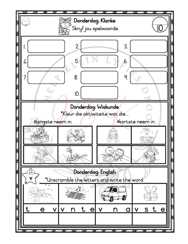 Graad 1 Huiswerkboek Kwartaal 4 - Image 2