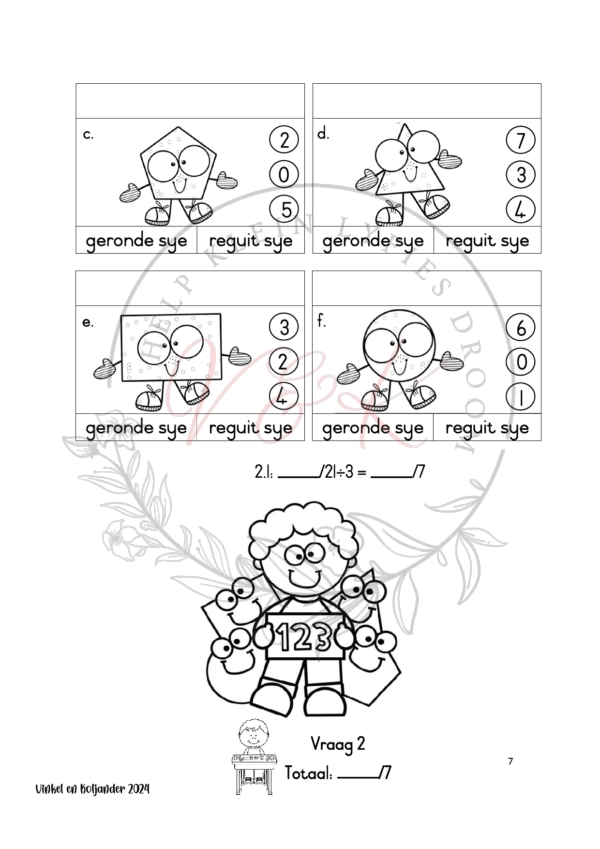 Graad 1 Wiskunde Formle Assesserings Taak Kwartaal 4 2024 - Image 3