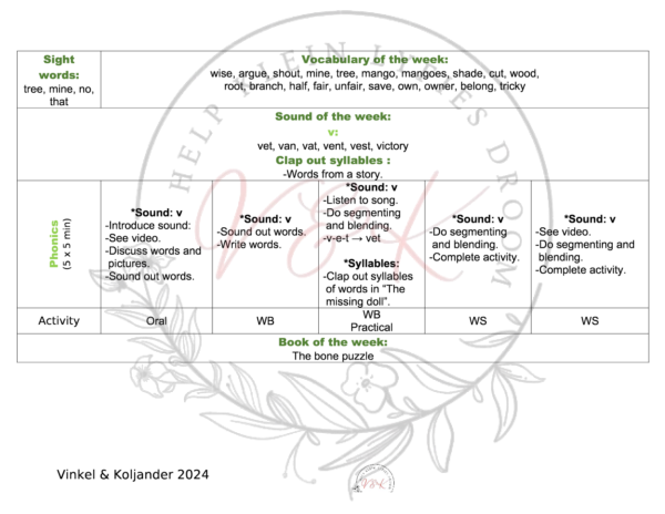 Grade 1 English First Additional Language Lesson Planning and Activities Term 4 2024 - Image 2