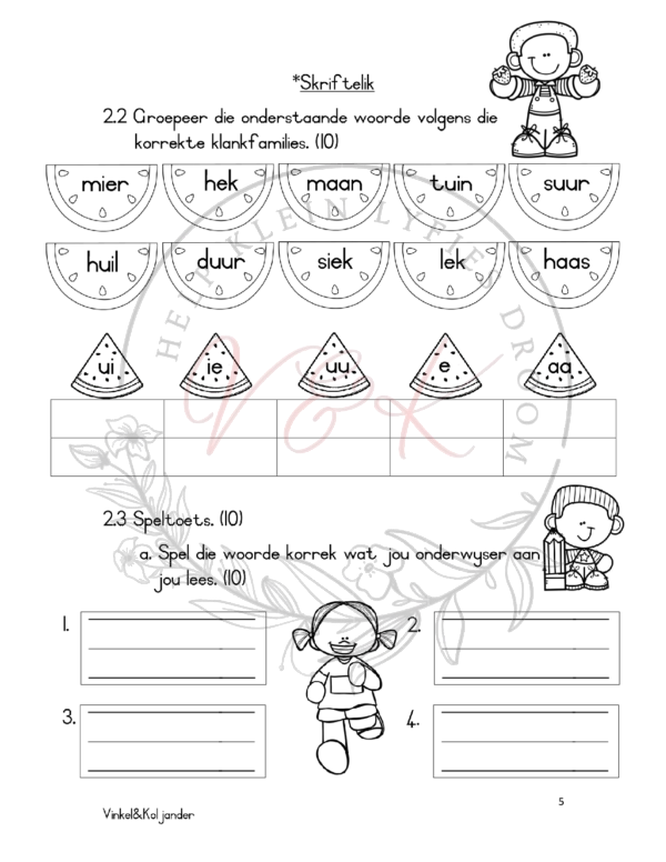 Graad 2 Afrikaans Huis Taal Formele Assesserings Taak Kwartaal 1 2024 - Image 3