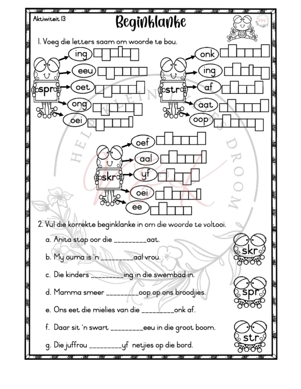 Graad 3 Afrikaans Huis Taal Kwartaal 1 Aktiwiteite 2025 - Image 2