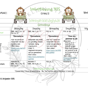 Graad 3 Lewensvaardighede Lesbeplanning Aktiwiteite en Hulpbronne Kwartaal 1 2025