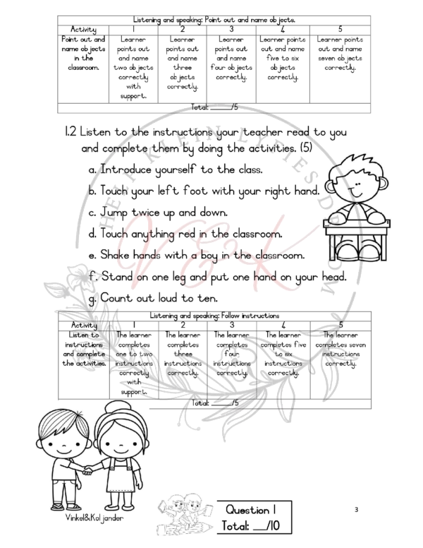 Grade 2 English First Additional Language Formal Assessment Task Term 1 2024  - Image 2