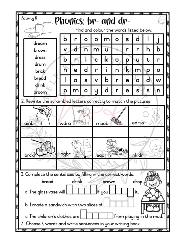 Grade 3 English First Additional Language Activities Term 1 2025 - Image 5