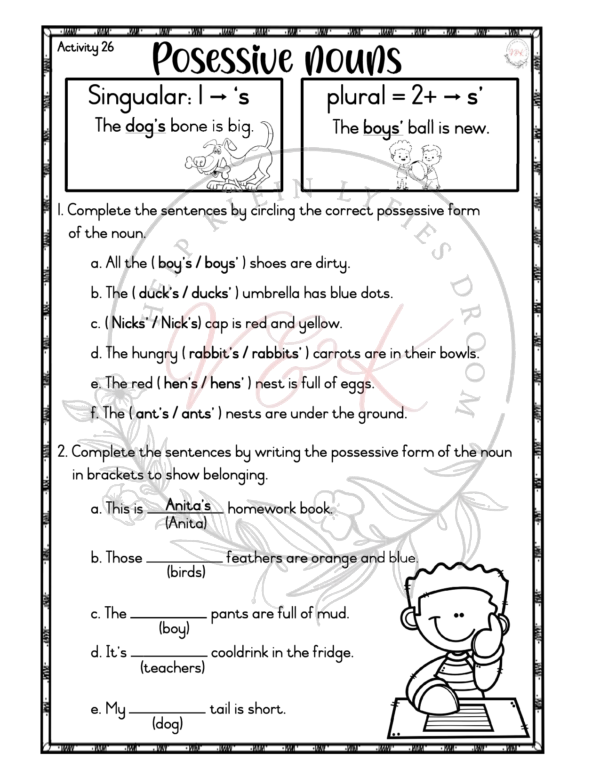 Grade 3 English First Additional Language Activities Term 1 2025 - Image 2