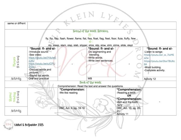 Grade 3 English First Additional Language Lesson Planning Activities and Resources Term 1 2025 - Image 2