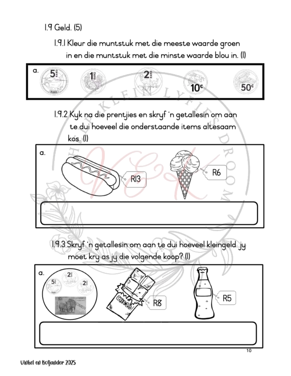 Graad 2 Wiskunde Basislyn Assessering Kwartaal 1 2025 - Image 3