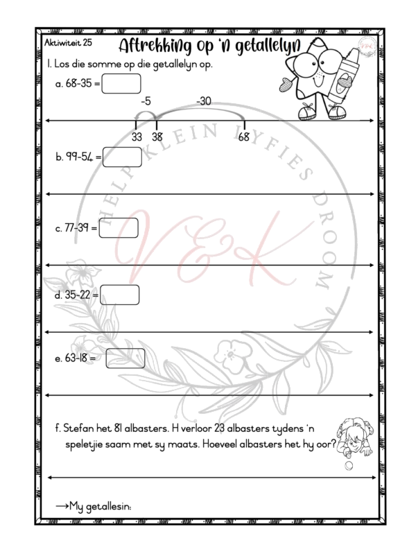 Graad 3 Wiskunde Aktiwiteite Kwartaal 1 2025 - Image 3