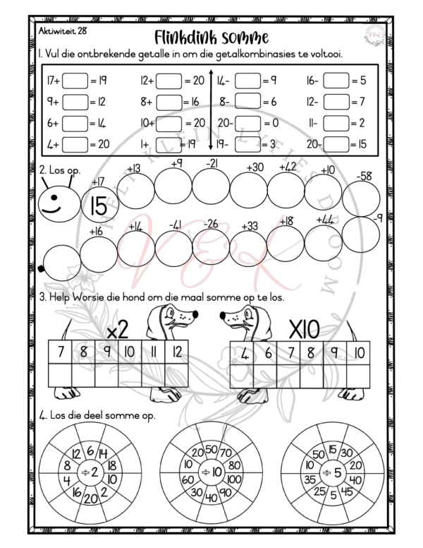 Graad 3 Wiskunde Aktiwiteite Kwartaal 1 2025 - Image 4