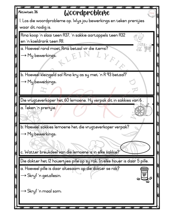 Graad 3 Wiskunde Aktiwiteite Kwartaal 1 2025 - Image 6