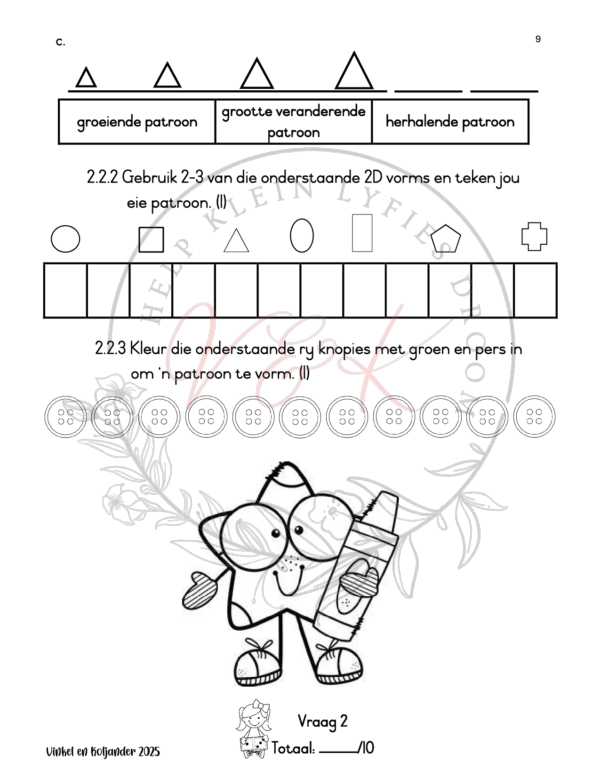 Graad 3 Wiskunde Formele Assesserings Taak Kwartaal 1 2025 - Image 3