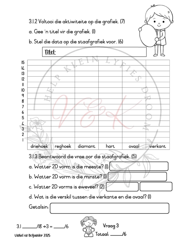 Graad 3 Wiskunde Formele Assesserings Taak Kwartaal 1 2025 - Image 5