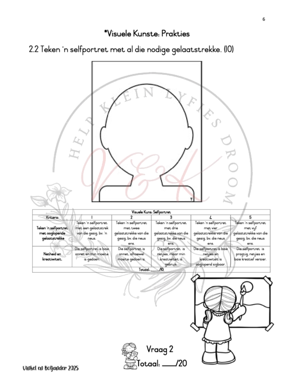 Graad 1 Lewensvaardigheid Formele Assesserings Taak Kwartaal 1 2025 - Image 3