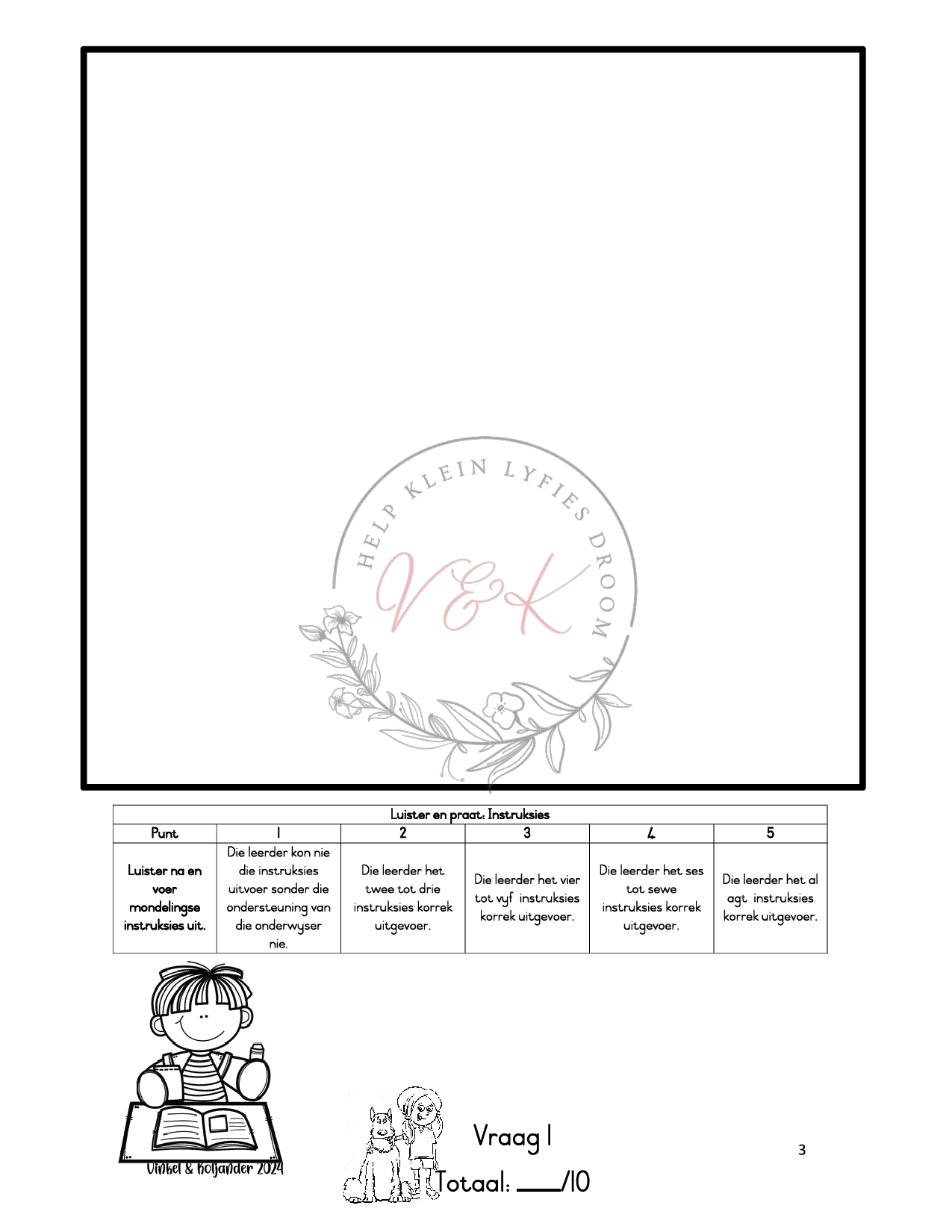 Graad 1 Afrikaans HT Assessering Kwartaal 3 2024 - Image 3