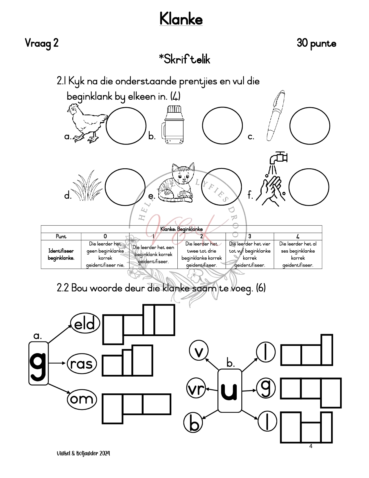 Graad 1 Afrikaans HT Assessering Kwartaal 3 2024 - Image 4