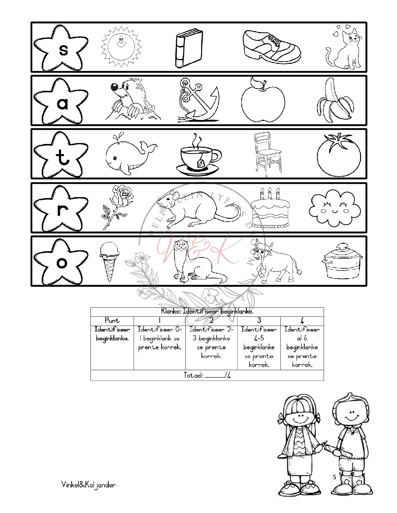 Graad 1 Afrikaans Huis Taal Basislyn Assessering 2024 - Image 3