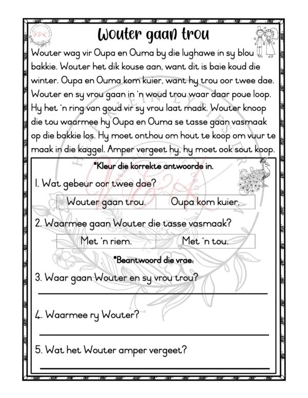 Graad 1 Begripstoets Kwartaal 4 - Image 2