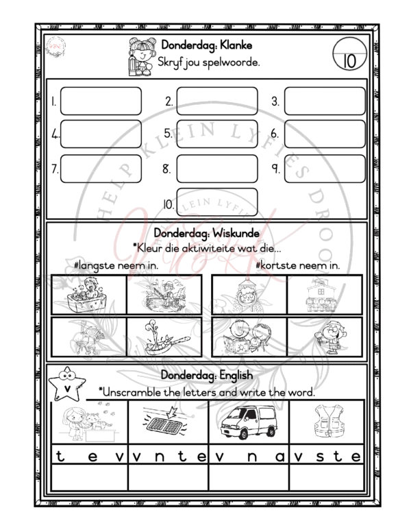 Graad 1 Huiswerkboek Kwartaal 4 - Image 2