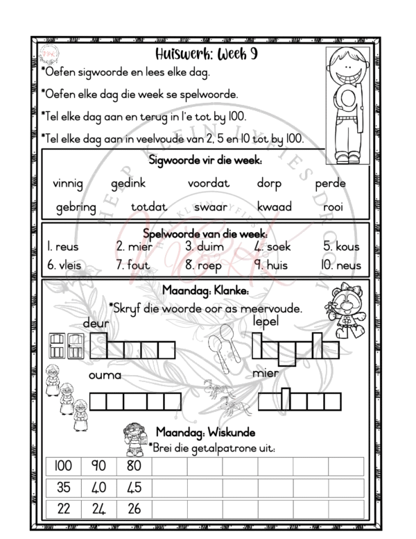 Graad 1 Huiswerkboek Kwartaal 4 - Image 3