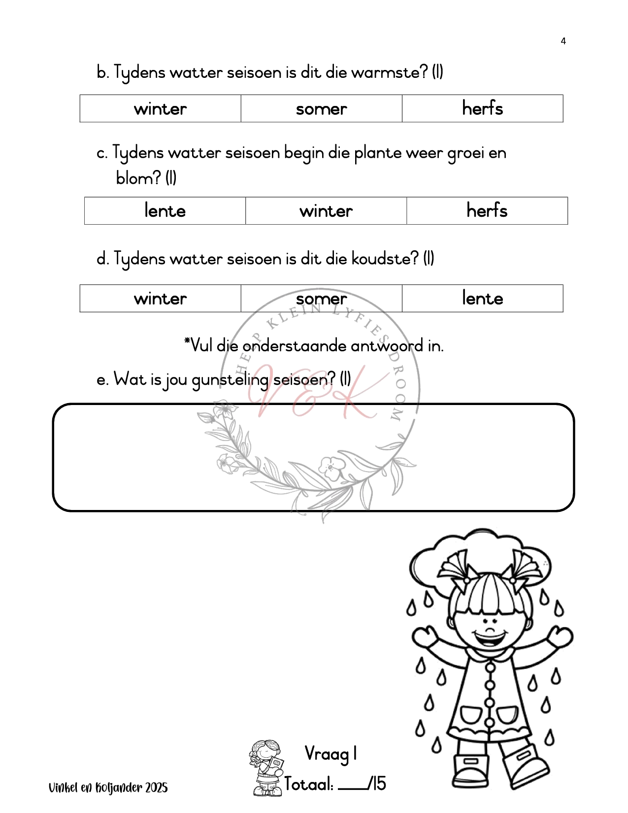 Graad 1 Lewensvaardigheid Formele Assesserings Taak Kwartaal 1 2025 - Image 2
