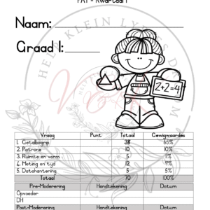 Gr.1 Wiskunde Assessering Kwartaal 1 2024