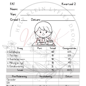 Graad 1 Wiskunde Assessering Kwartaal 2 2024