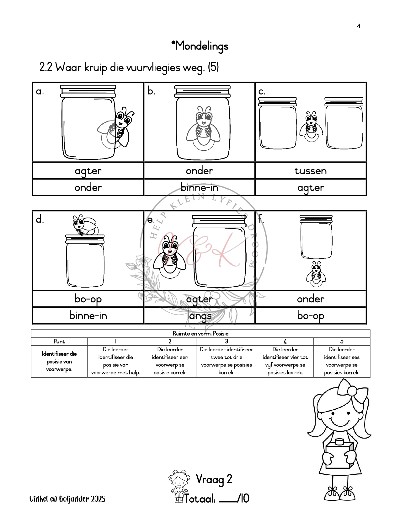 Graad 1 Wiskunde Formele Assesserings Taak Kwartaal 1 2025 - Image 2