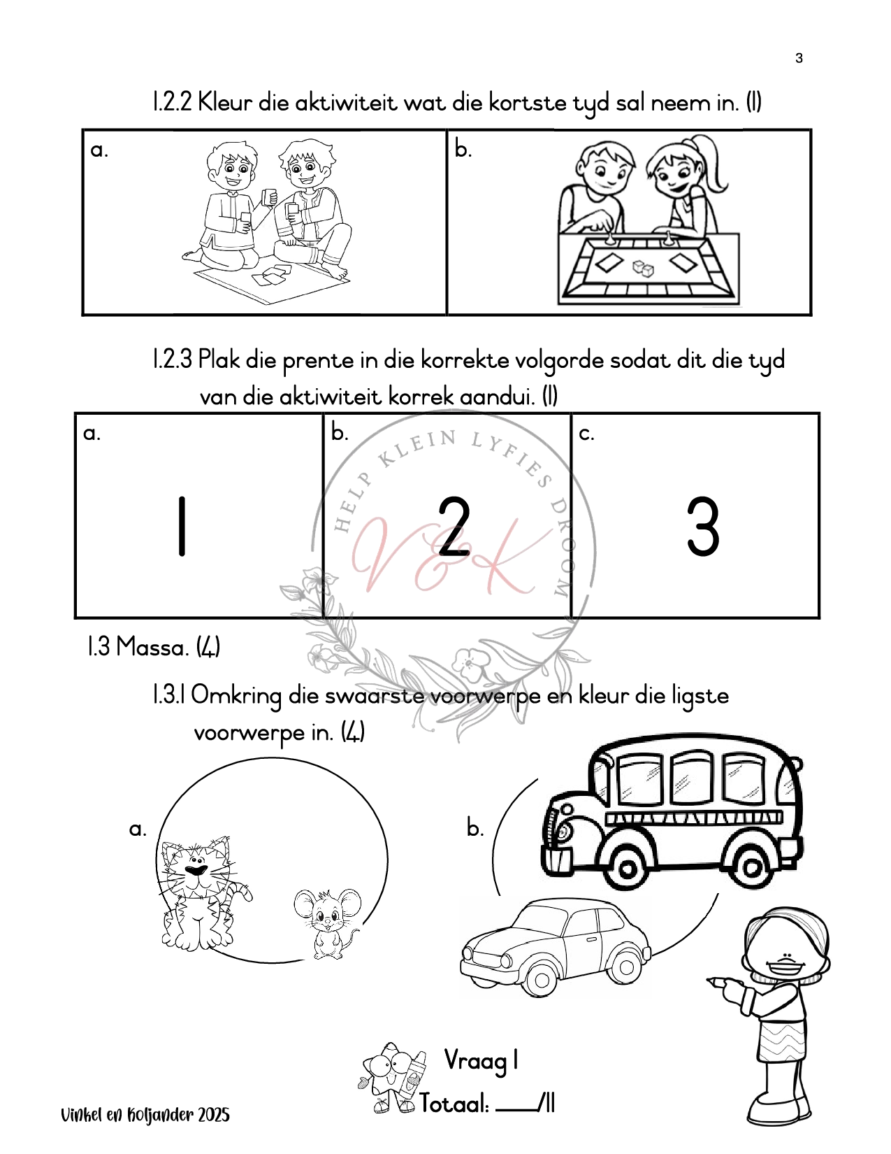 Graad 1 Wiskunde Formele Assesserings Taak Kwartaal 1 2025 - Image 4