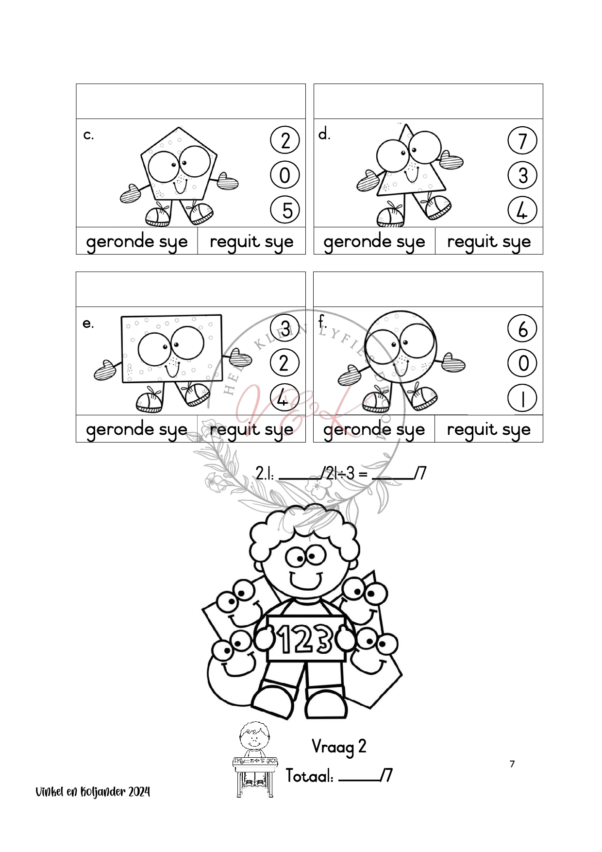 Graad 1 Wiskunde Formle Assesserings Taak Kwartaal 4 2024 - Image 3