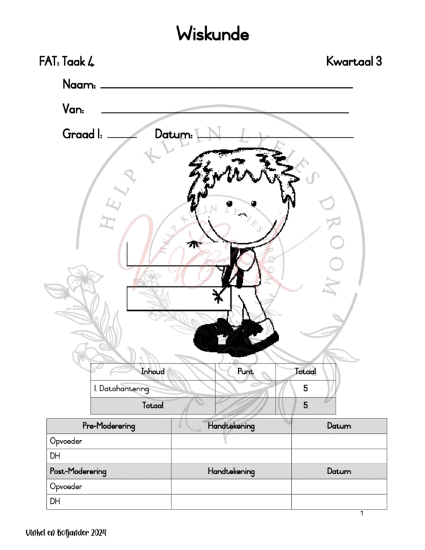 Graad 1 Wiskunde Assessering Kwartaal 3 2024 - Image 4