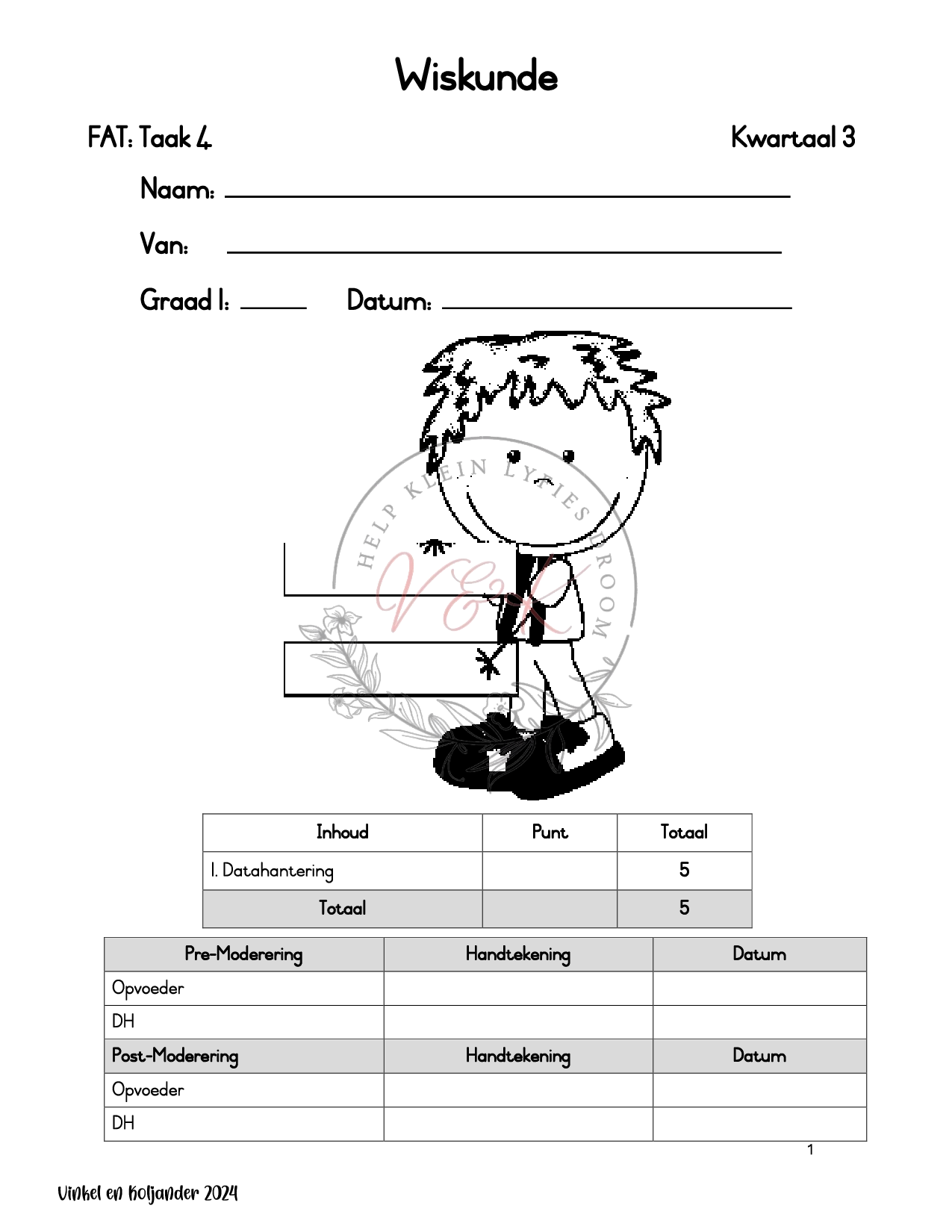 Graad 1 Wiskunde Assessering Kwartaal 3 2024 - Image 4