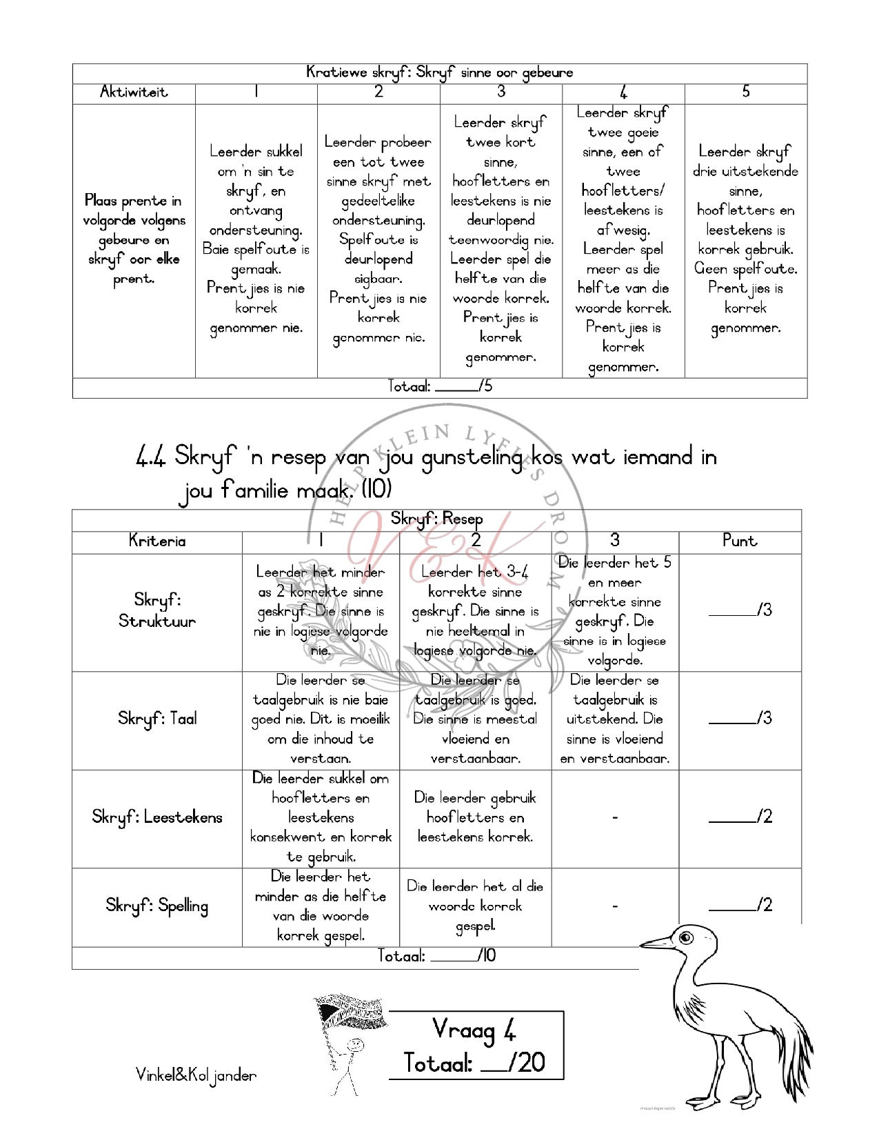 Graad 2 Afrikaans HT Assessering Kwartaal 4 2023 - Image 3