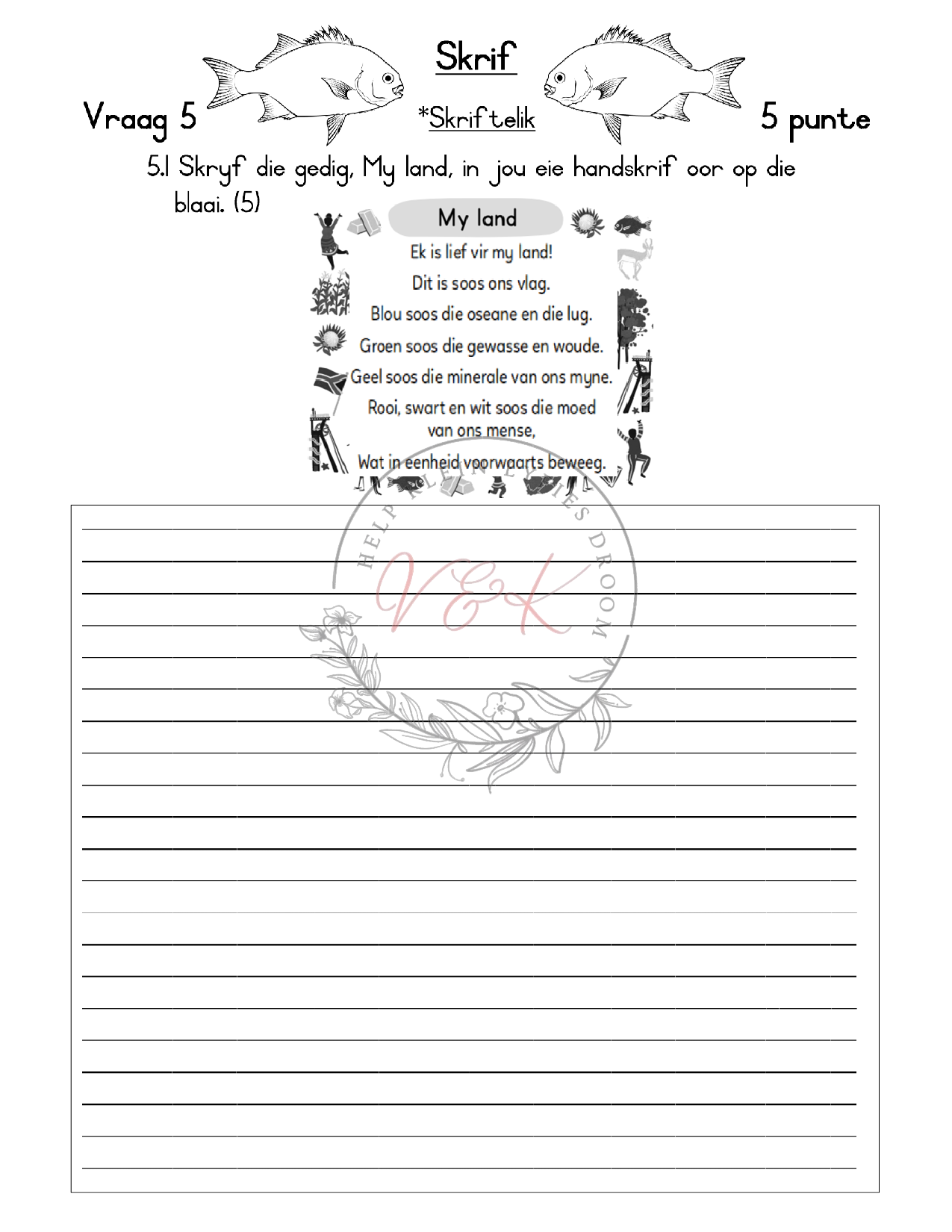 Graad 2 Afrikaans HT Assessering Kwartaal 4 2023 - Image 4