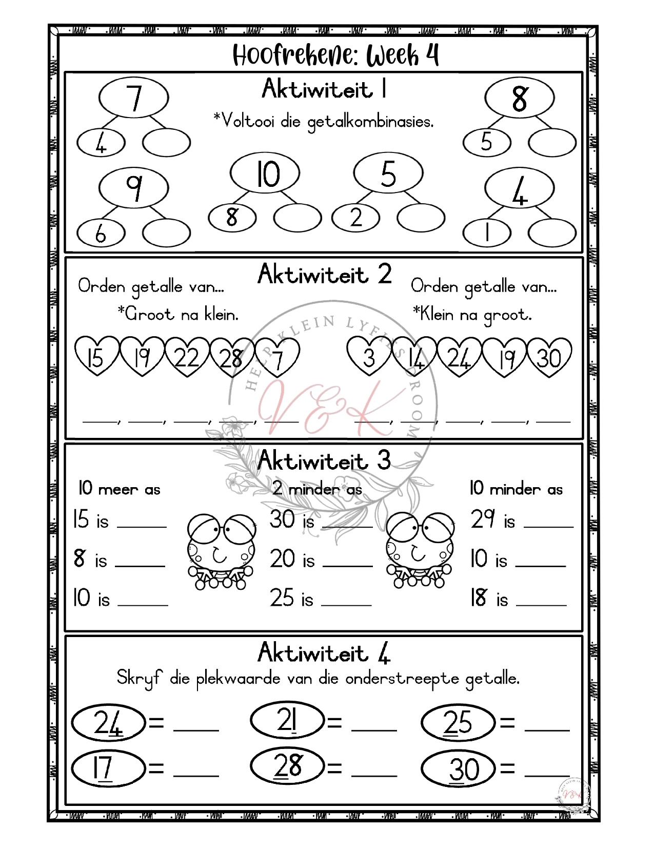 Graad 2 Hoofrekene - Kwartaal 2 - Image 2