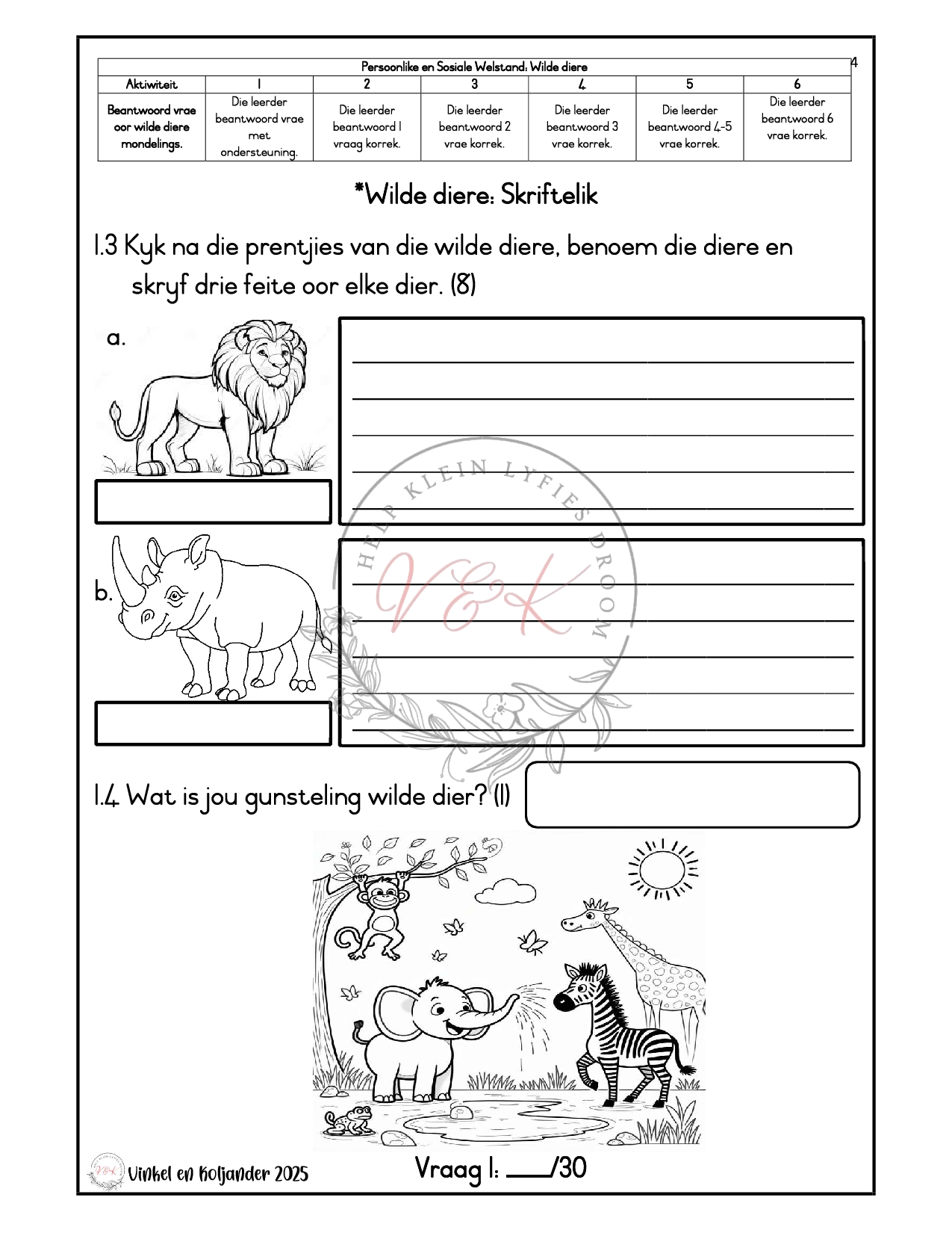 Graad 2 Lewensvaardigheid Formele Assesserings Taak - Kwartaal 2 2025 - Image 2