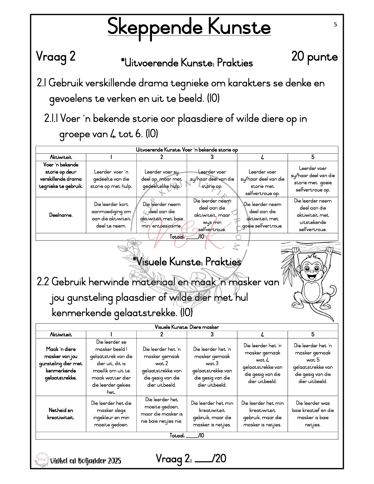 Graad 2 Lewensvaardigheid Formele Assesserings Taak - Kwartaal 2 2025 - Image 3