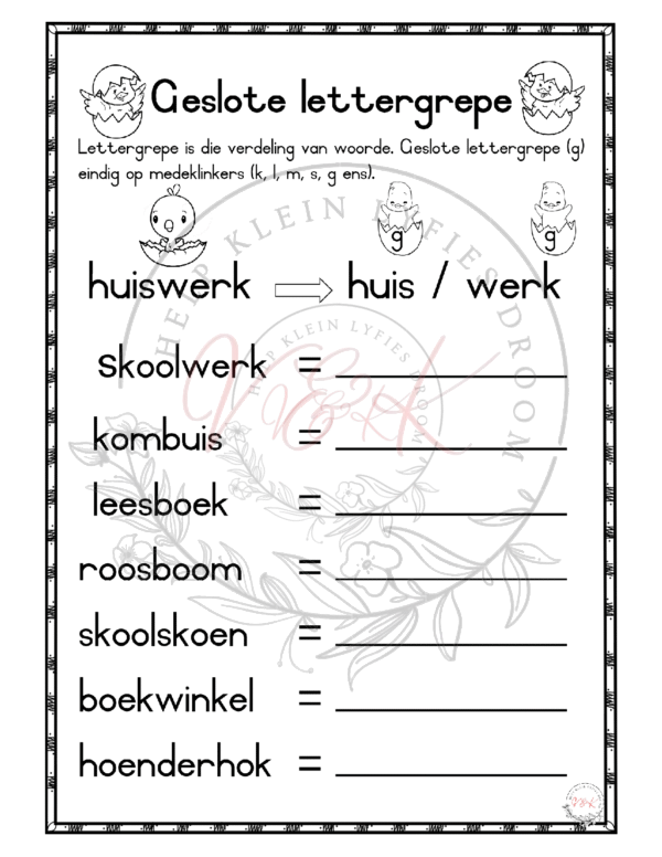 Graad 3 Afrikaans HT Beplanning en Aktiwiteite Kwartaal 4 2023 - Image 3