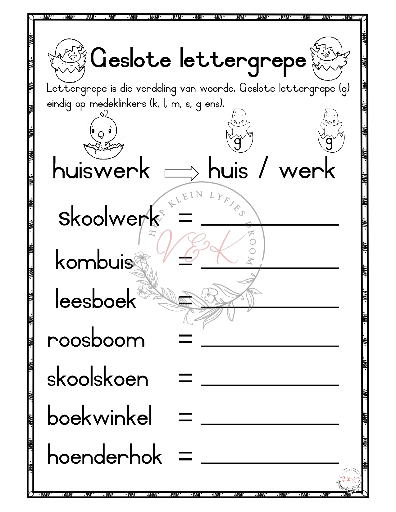 Graad 3 Afrikaans HT Beplanning en Aktiwiteite Kwartaal 4 2023 - Image 3