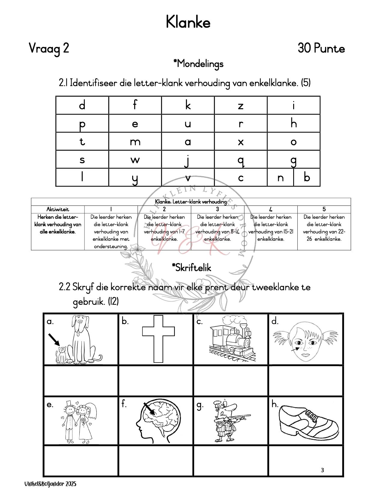 Graad 3 Afrikaans Huistaal Formele Assesserings Taak Kwartaal 1 2025 - Image 2