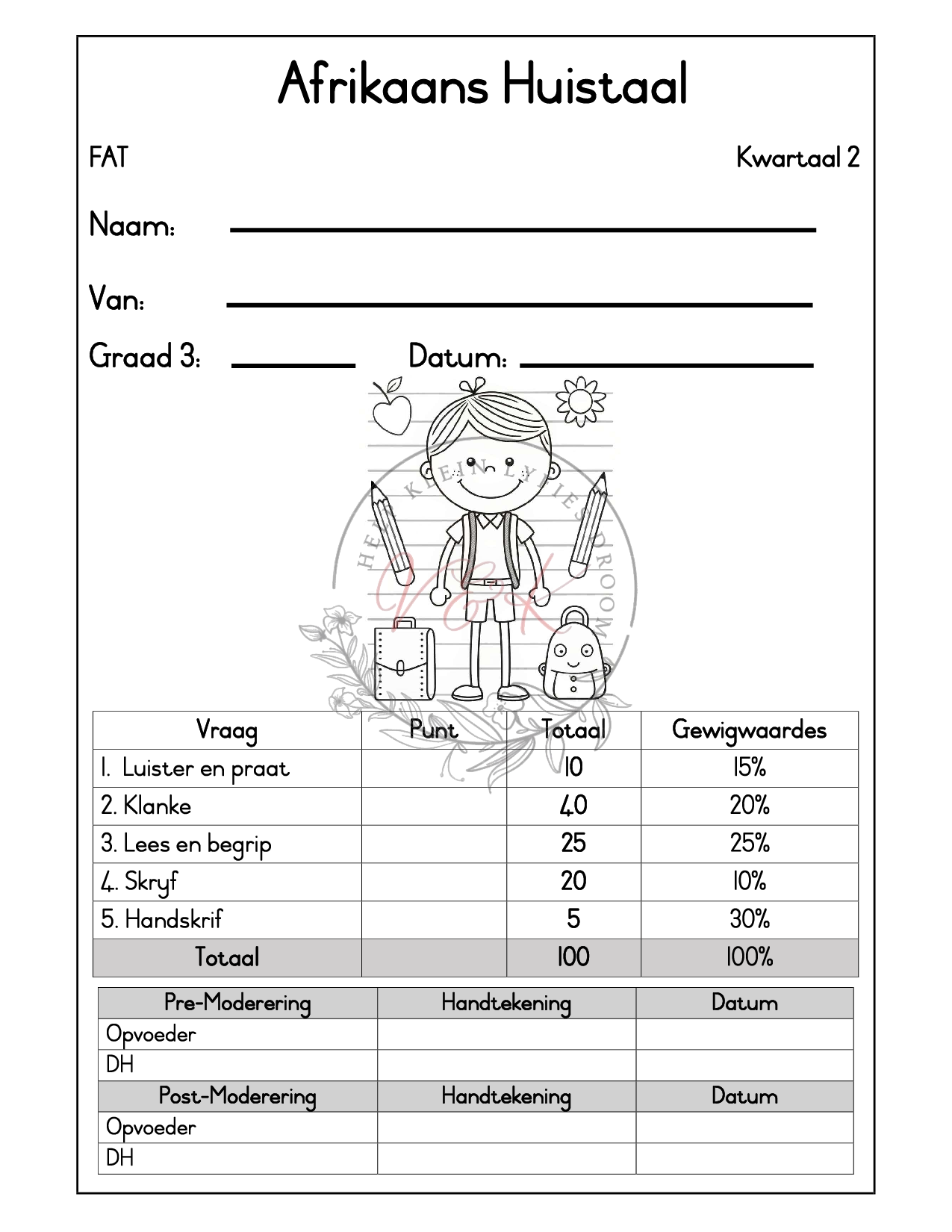 Graad 3 Formele Assesserings Take Pakket - Kwartaal 2 2025 - Image 9