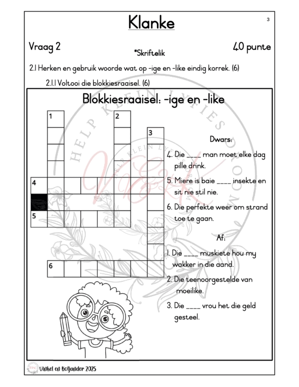 Graad 3 Formele Assesserings Take Pakket - Kwartaal 2 2025 - Image 10