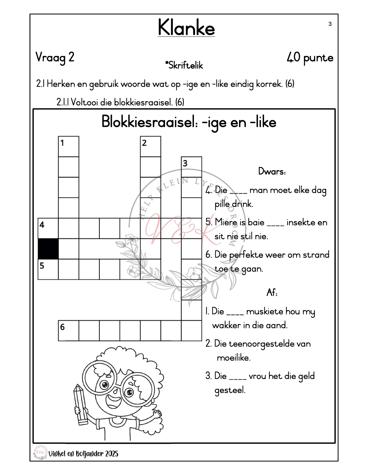 Graad 3 Formele Assesserings Take Pakket - Kwartaal 2 2025 - Image 10