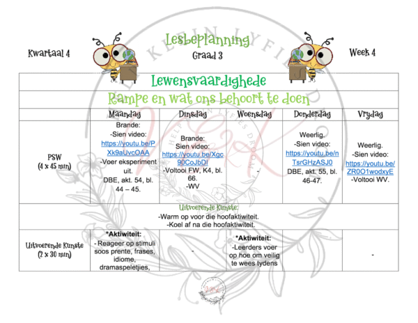 Graad 3 Lewensvaardighede Beplanning en Aktiwiteite Kwartaal 4 2023 - Image 2