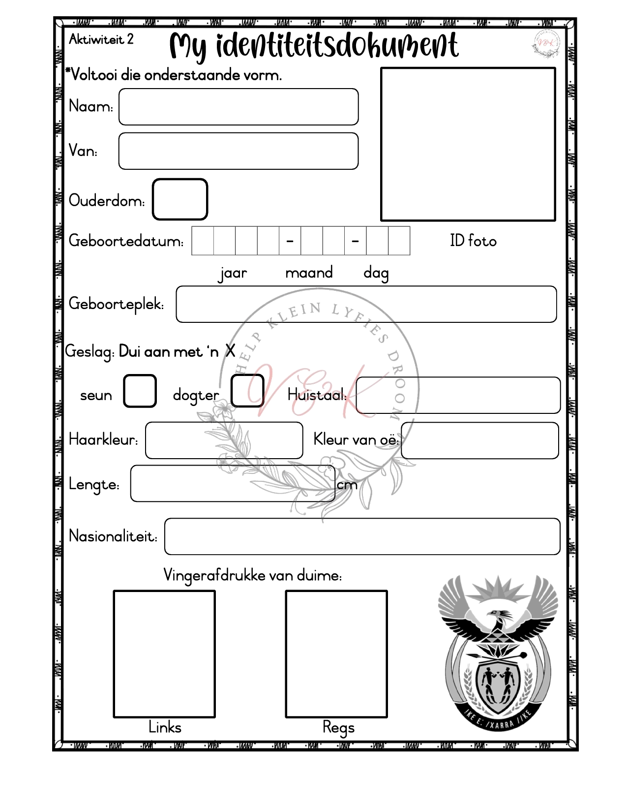 Graad 3 Lewensvaardighede Kwartaal 1 Aktiwiteite 2025 - Image 3
