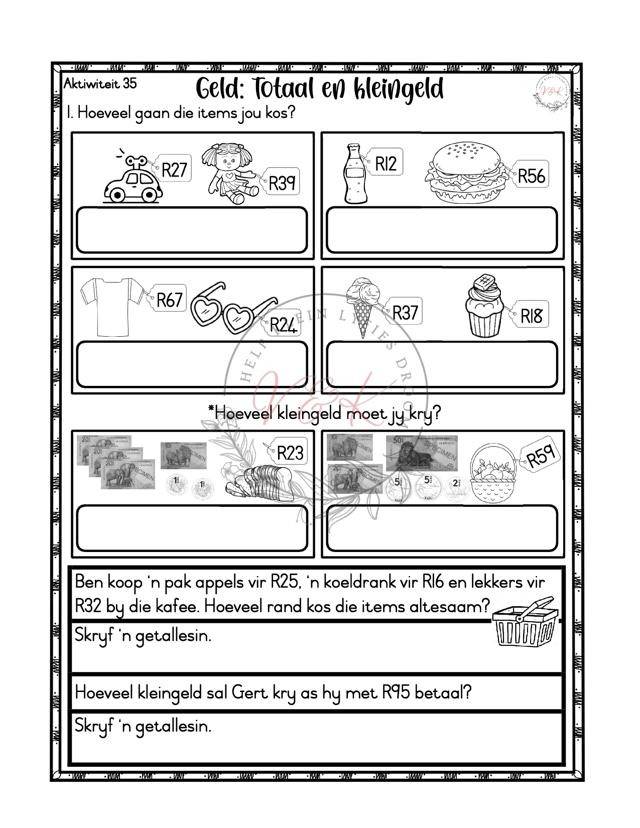 Graad 3 Wiskunde Beplanning, Aktiwiteite en hulpbronne Kwartaal 1 2025 - Image 7